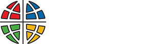 Four colored globe with text that reads Evangelical Lutheran Church in America